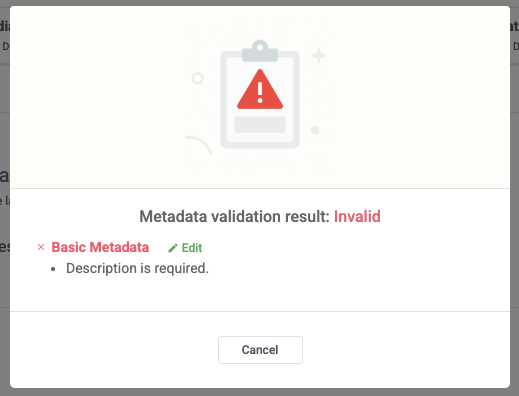 IPTManageResourceMetadataValidationReportInvalid